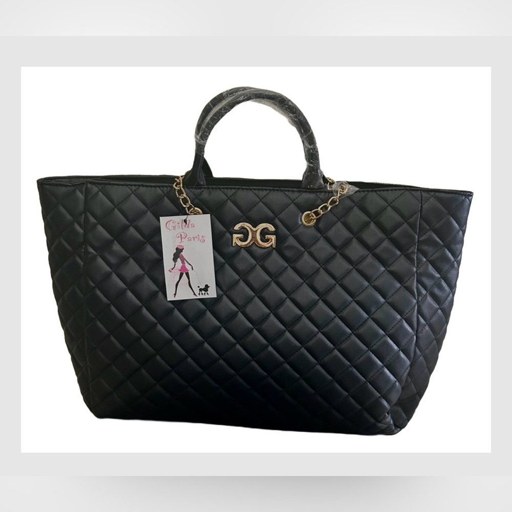 🖤🖤Chic Large Black Quilted Tote Bag-NWT🖤🖤